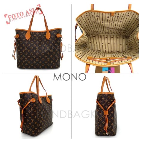 ( BAJ )TAS LV NEVERFULL / TOTTE TOTE BAG LV GROSIR fashion wanita import batam murah KUALITAS IMPORT / TF029