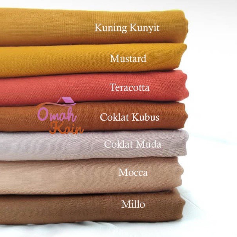 KAIN RAYON TWILL VISCOSE (100% rayon, jatuh, adem, tebal, lembut dan tidak berbulu) #omah kain