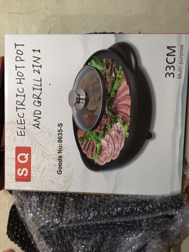 Grill Electric Bbq Panggang Shabu Suki Multifungsi Listrik Elektrik Hot Pot 2in1 Han River 33cm