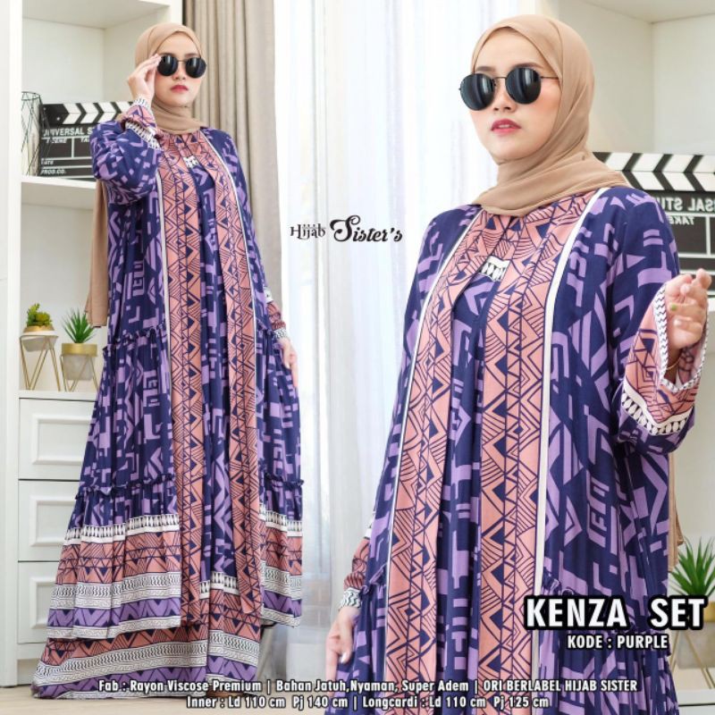 INNEER + GAMIS KENZA SET ORIGINAL BY HIJAB SISTER