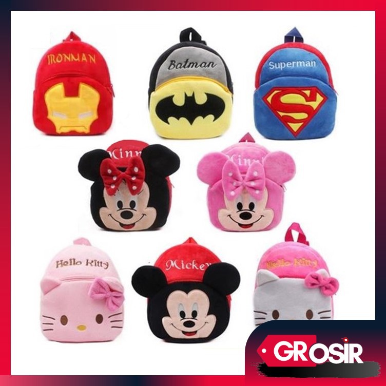 Grosir - R278 TasRansel Anak Anak Karakter / Tas Anak Kecil / Tas Anak / Backpack / Tas Import Batam