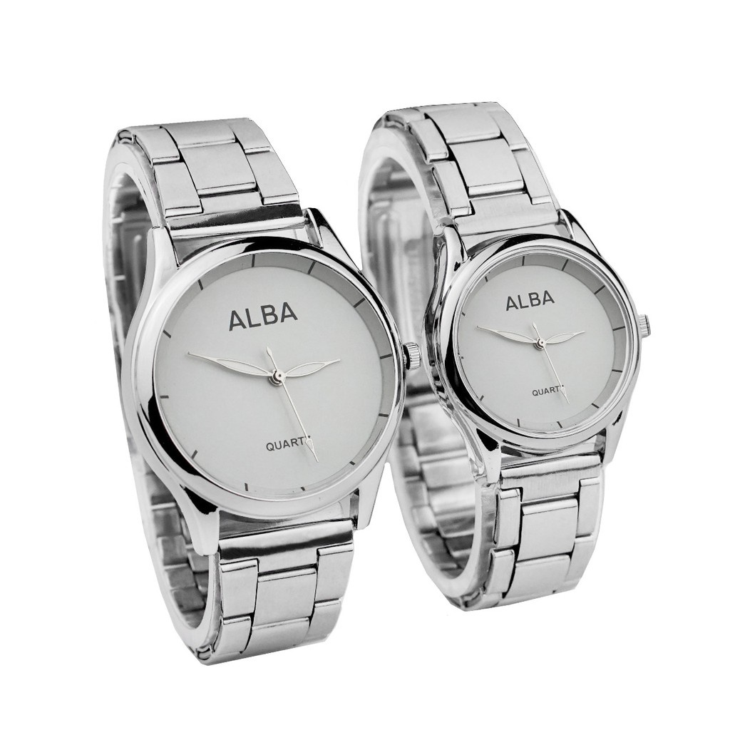 (HARGA SUDAH SEPASANG) Jam tangan Alba Couple HP15