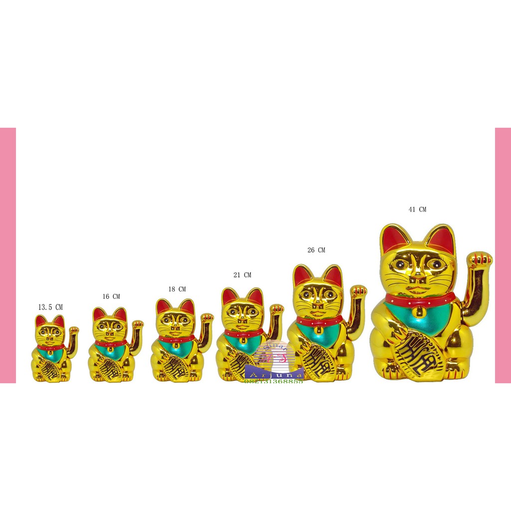 KUCING HOKI /kucing rejeki/lucky cat/baterai 18.2CM