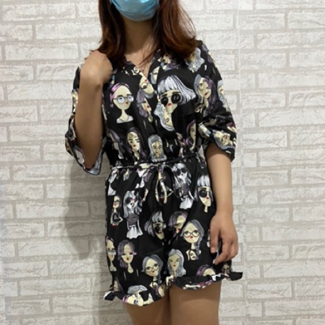 2wrna JC Jumpsuit Clarisa Human / Js wanita terbaru / Jumpsuit korea