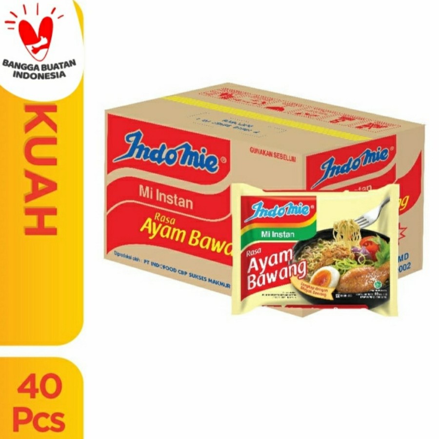 

Indomie Mi Kuah Rasa Ayam Bawang 1 Dus 40 Pcs Mi Instan