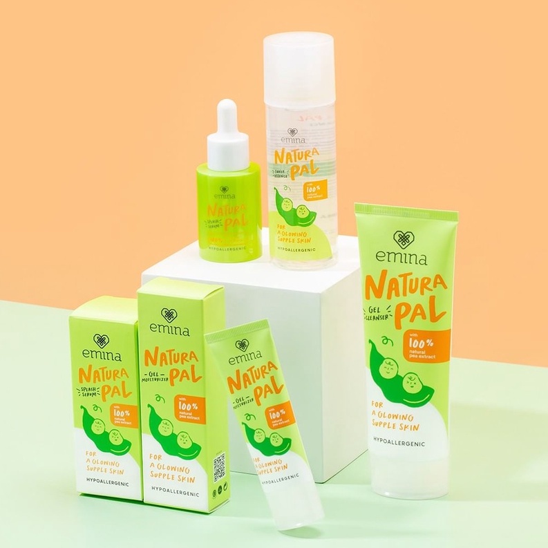 Emina Natura Pal Series (Gel Cleanser | Essence Toner | Splash Serum | Gel Moisturizer)