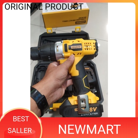 krisbow impact drill/bor tanpa kabel 13mm