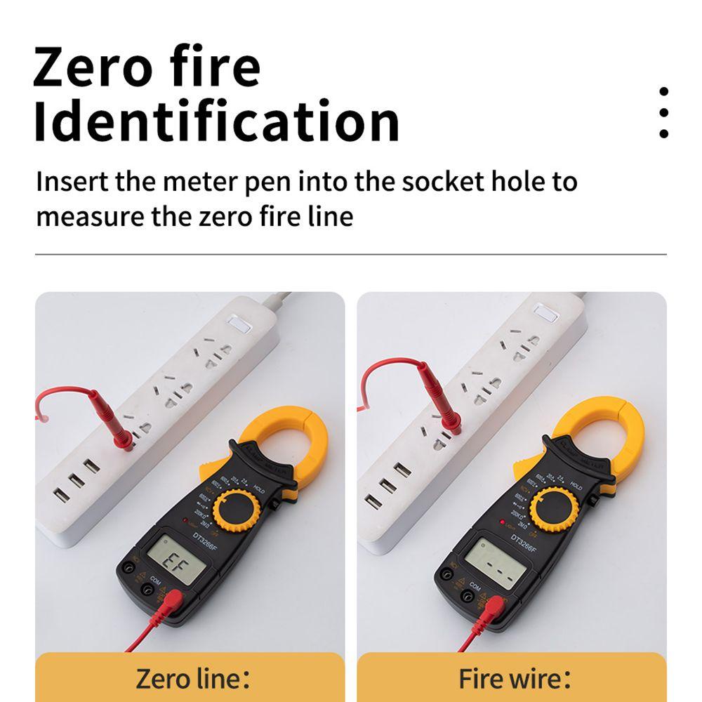 POPULAR Populer Digital Clamp Meter Presisi Tinggi Dengan Buzzer AC/DC Tegangan NCV Resistance Diode Tester Tester Arus Listrik Tester