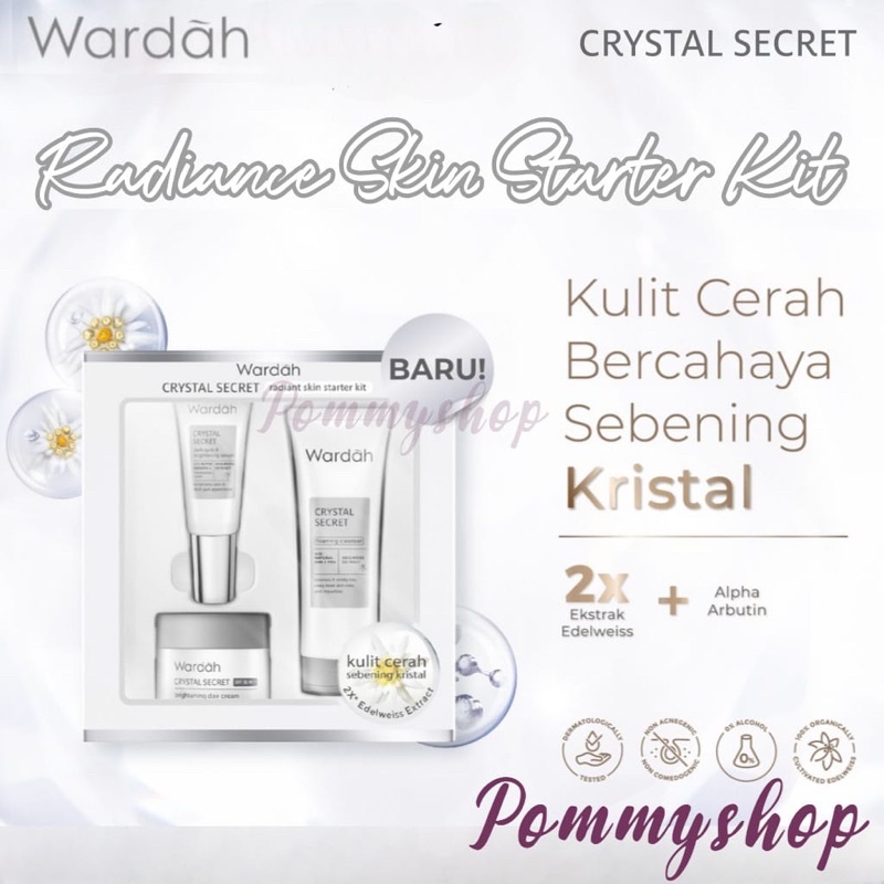 Wardah Crystal Secret Radiance Skin Starter Kit | Travel Size