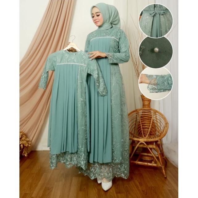 QC. GAMIS EVIOLA GAMIS COUPLE IBU DAN ANAK GAMIS TUTU MELANI ORIGINAL DAN MELANI HITAM ORIGINAL TERB
