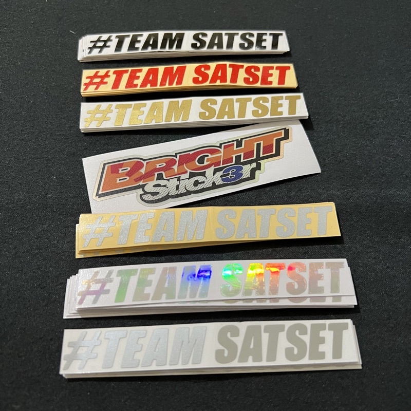 STICKER TEAM SATSET CUTTING