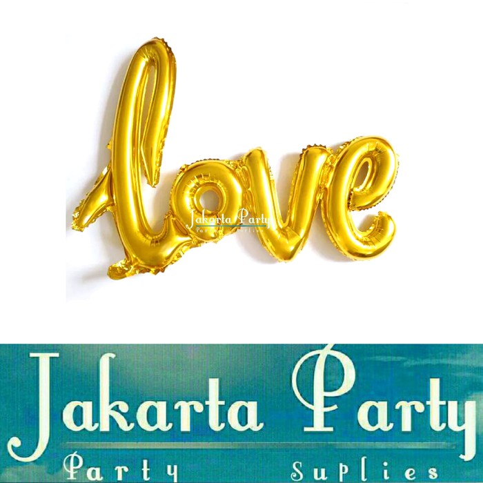 Balon Foil Love Gold Mini / Balon love / Balon Foil