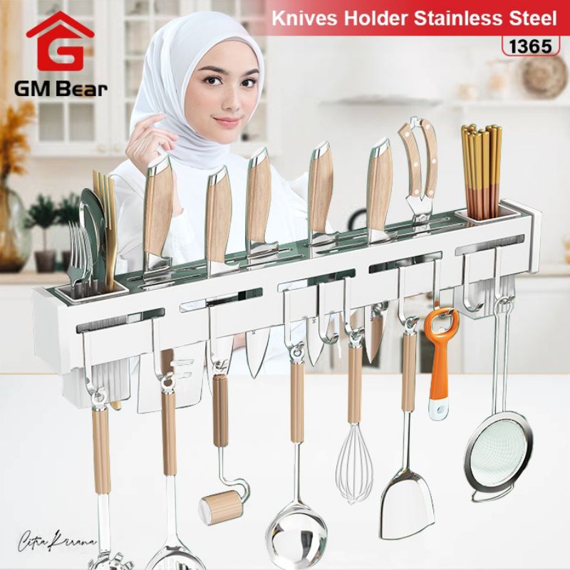 RAK GANTUNG PISAU/PERALATAN DAPUR GM BEAR