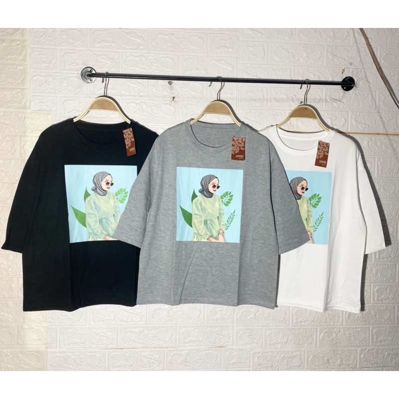 kaos siku kaos tumblr kaos 7/8 kaos oversize kaos print karakter