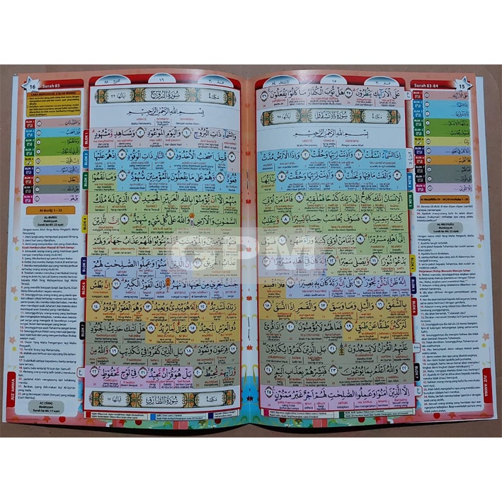 Juz Amma Anak Hafazan 8 Blok Per Kata dan Latin