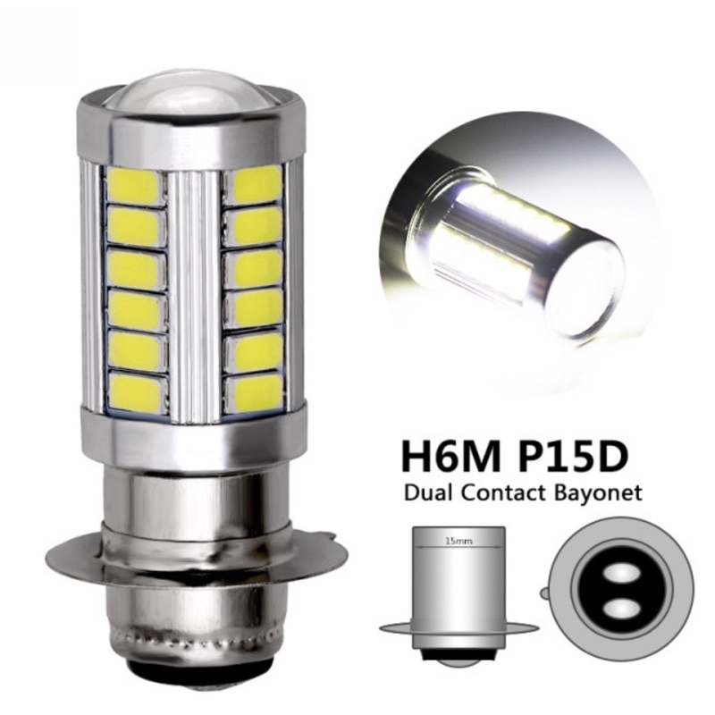 Lampu Led Motor Depan bebek matic 33 Mata Titik Sangat Terang Sinar Fokus Grade A Halogen H6