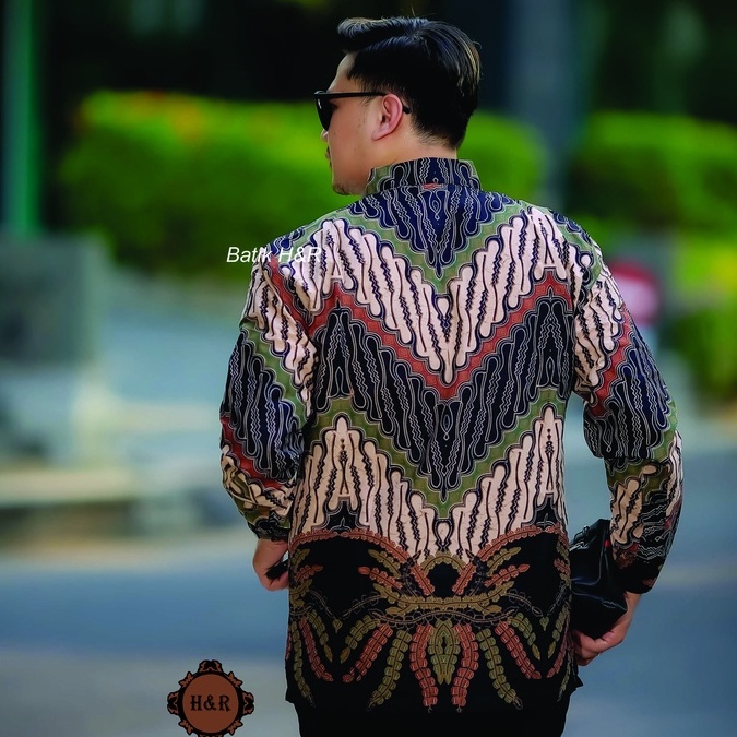 Baju Batik Pria Lengan Panjang Kemeja Batik Pria Batik Premium Kemeja Cowok Batik modern Baju Pria