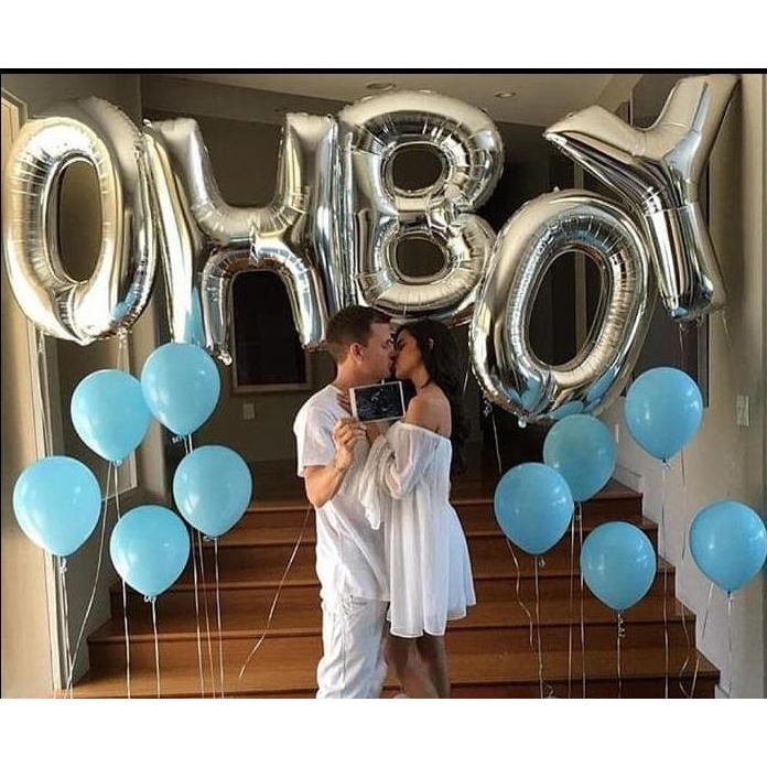 BALON ANGKA SILVER 80CM / BALON FOIL ANGKA 80CM / BALON ANGKA JUMBO