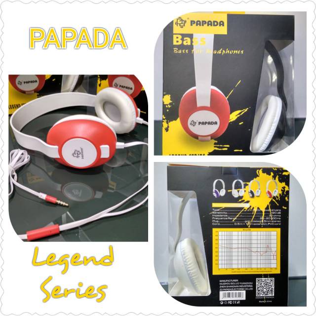 BEST PRODUK PAPADA D1 HEADSET BANDO UNIVERSAL SUPER BASS HEADPHONE