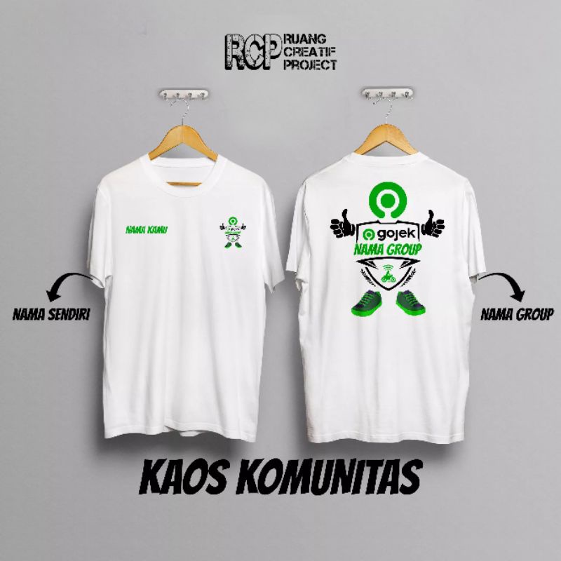 SABLON KAOS COSTUM KOMUNITAS / SABLON CUSTOM DTF / KAOS CUTTON COMBED