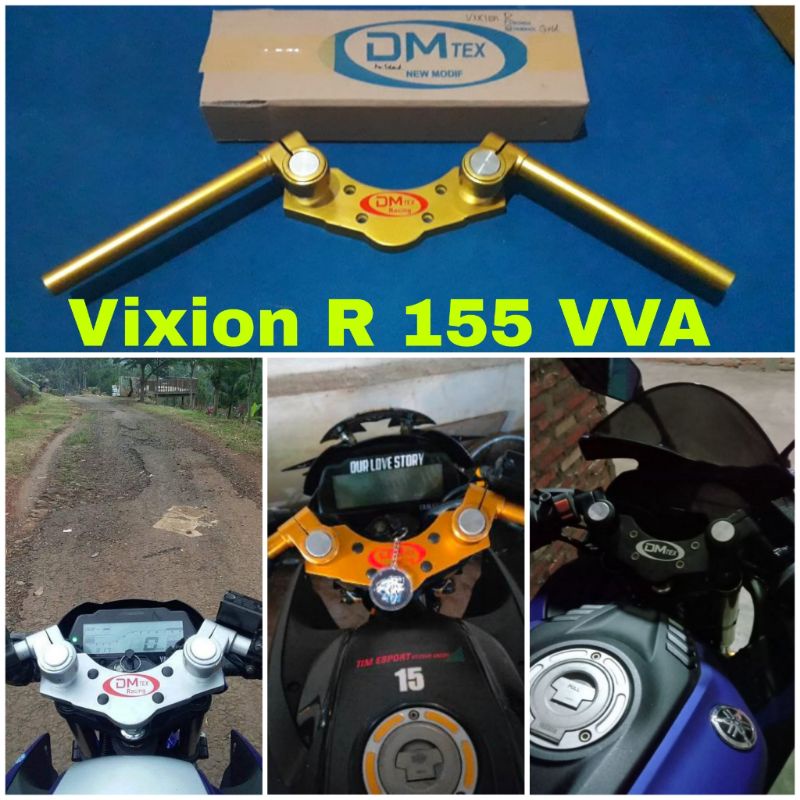 Stang Jepit khusus Vixion R / VVA setang jepit All New Vixion 2017-2020 stir jepit setir patah Vixio