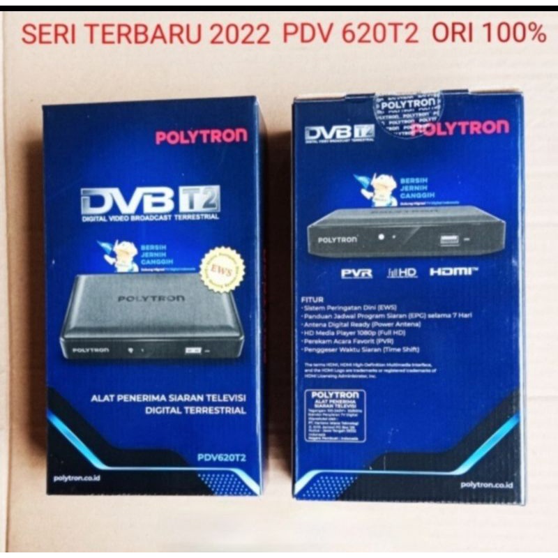 Polytron PDV 620T2 Set Top Box Alat Penerima Siaran TV Digital Full HD