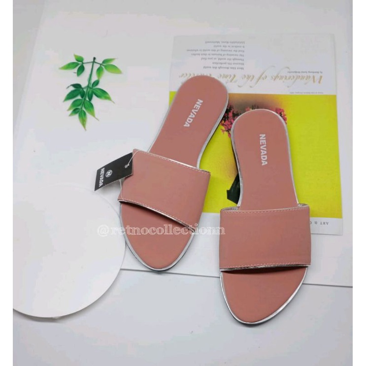 sandal wanita terbaru/sendal slop wanita slip/sandal Slop P NVD/sandalwanita/sandal nevada