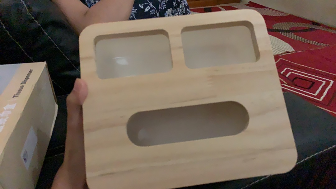 Kotak Tisu Kayu / Tempat Tisu Kayu Multifungsi