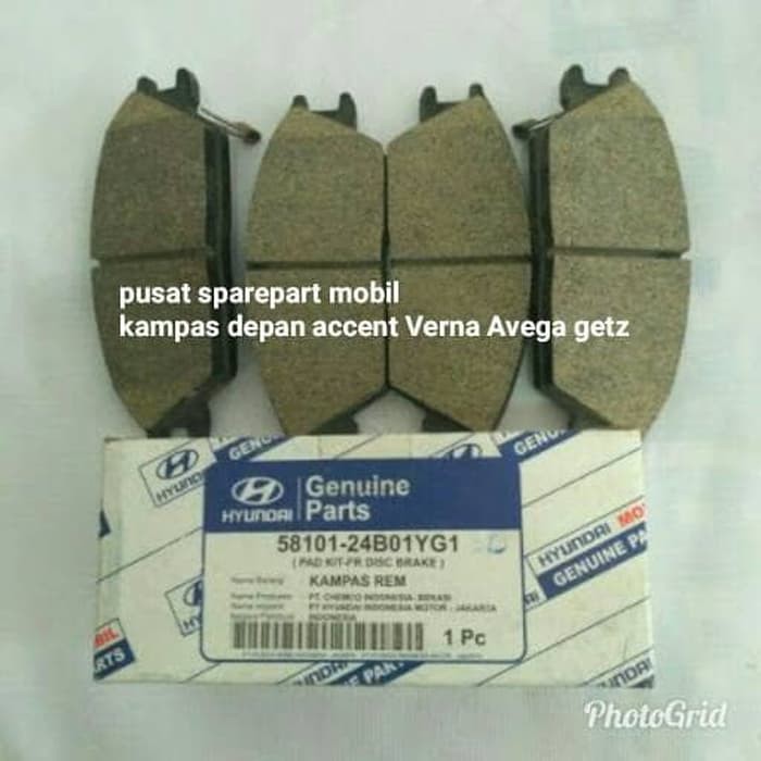 brake pad hyundai accent Cakra Verna Avega getz asli hyundai