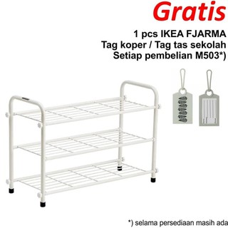 Krisbow Rak Sepatu 3 Tingkat 3 Tier Shoe Rack 72x30x55cm Black Shopee Indonesia