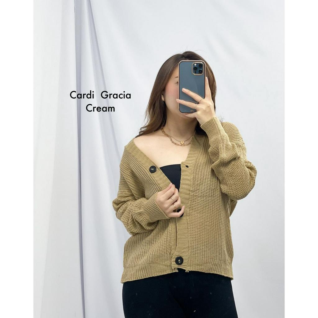 Toply shop Outer rajut / Cardigan gracia / Outer rajut tebal