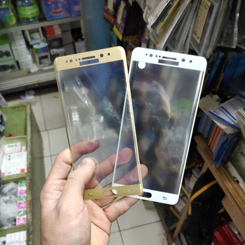 Tempered glass full samsung NOTE 7 FE NOTE7 FE glass full melengkung