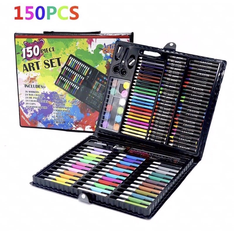 

Crayon anak set lukis 150 pcs/ lukis anak 150pcs