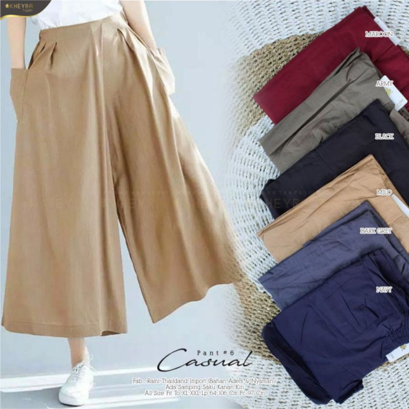 CASUAL PANT #6 BY KHEYRA || ORIGINAL BERLABEL || KHEYRA LABEL || ORI SOLO || BAJU SOLO || ORI BAJU S