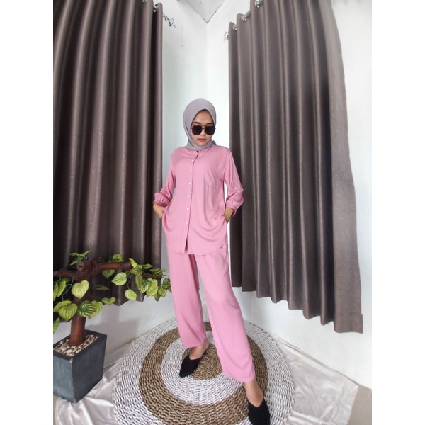 Setcel One set pajamas rayon twill premium