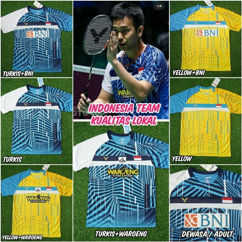 Kaos All England Indonesia Badminton 2021 Lokal