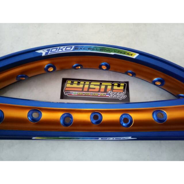Velg yoko two tone blue gold
