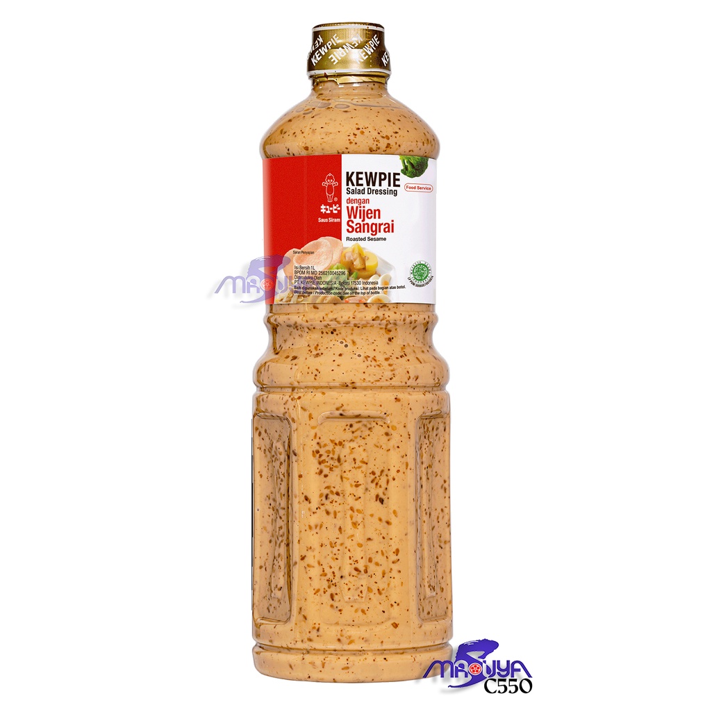 

Kewpie Salad Dressing Roasted Sesame Wijen Sangrai / Grated Onion 1L Halal