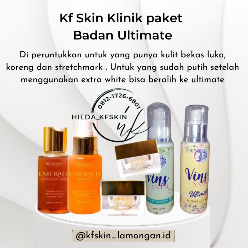( BAYAR DI TEMPAT ) KF SKIN KLINIK PAKET BADAN ULTIMATE - KF KLINIK