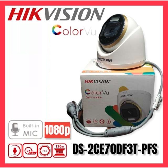 DS-2CE70DF3T-PFS CCTV HIKVISION 2MP COLORVU AUDIO INDOOR