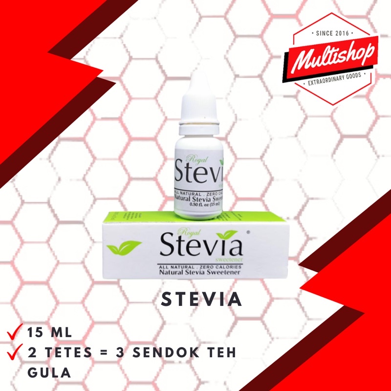

Gula Stevia Stefia Pemanis Cair Alami utk Diabetes & Diet Zero Kalori