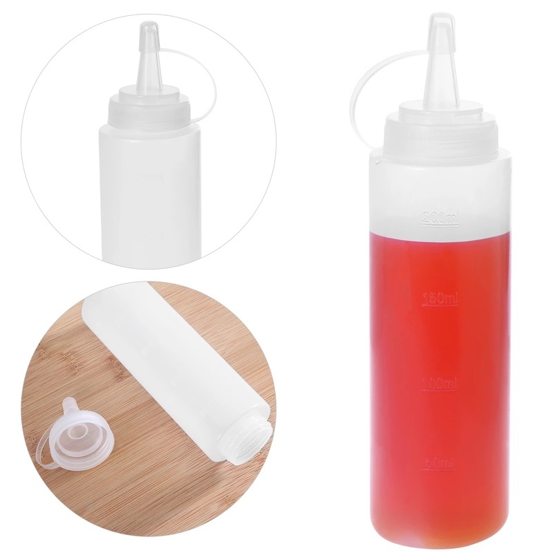 (240-500Ml Botol Dispenser Saus / Kecap / Salad Bahan Plastik Untuk Dapur