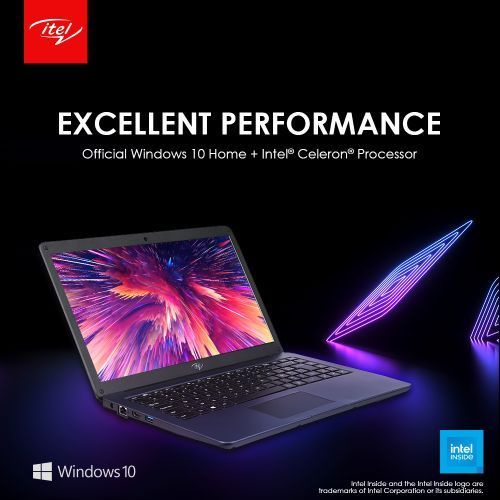 Laptop Murah Itel Able 1 Celeron Quad-Core RAM 4GB DDR4 1TB HDD Win 10 - Baru