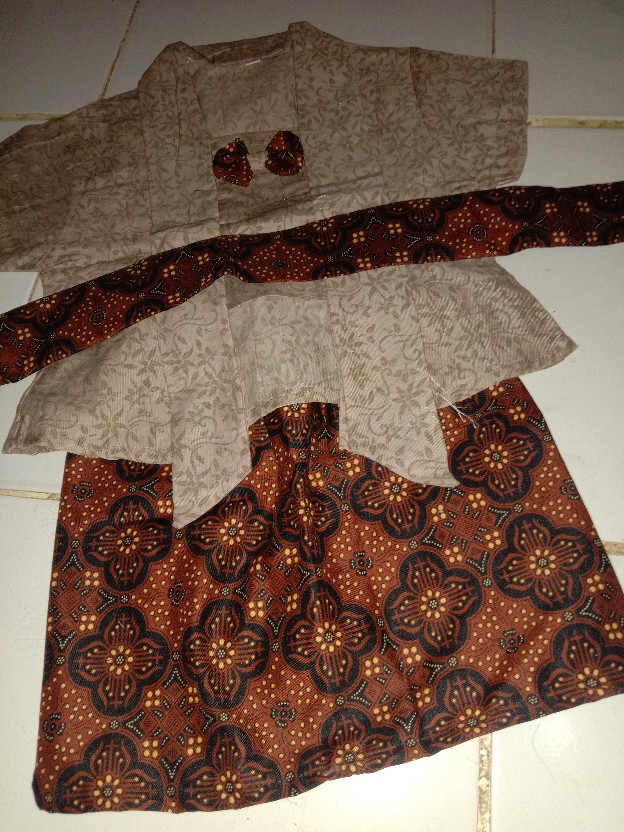 Kebaya Batik Anak (6 Bln-7 Tahun) Sml 3 Ukuran | Setelan Batik Anak | Kebaya Batik