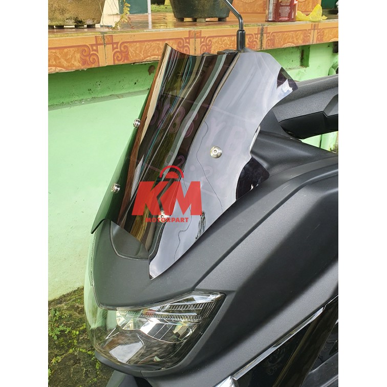 Visor Windshield NMAX Old Lama Ocito N Max 2017 2018 2019 Bahan Mika Tebal 2 Mili 3 Mili Tinggi 34 cm MHR