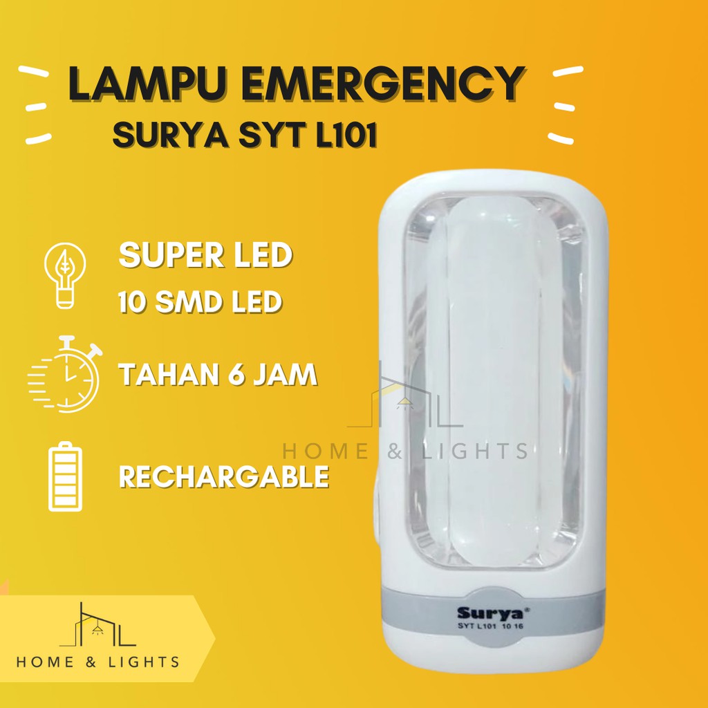 Senter Lampu SURYA SYT L101 / Emergency Lamp/ Lampu Darurat