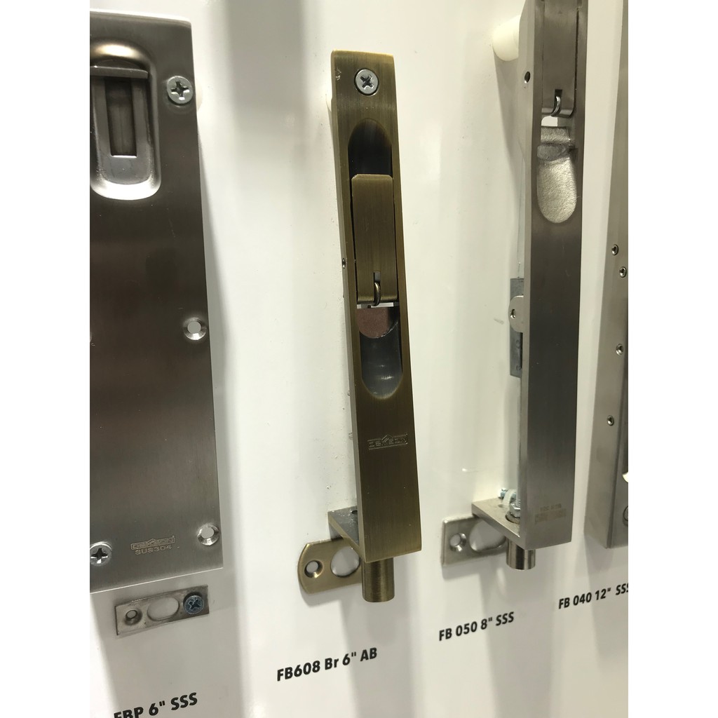 FLUSH BOLT DEKKSON FB 608 BR 6 SN Grendel Slot Tanam Pintu Double 15 Cm