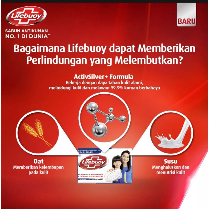 Lifebuoy Sabun Batang Mild Care 110 gr/60g