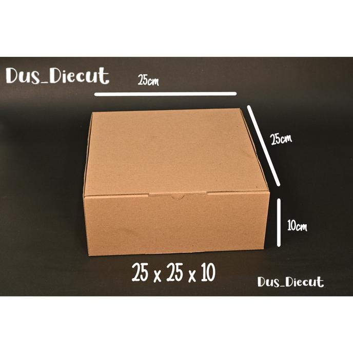 

Kardus Die Cut Uk. 25X25X10 Cm (Model Box Pizza)