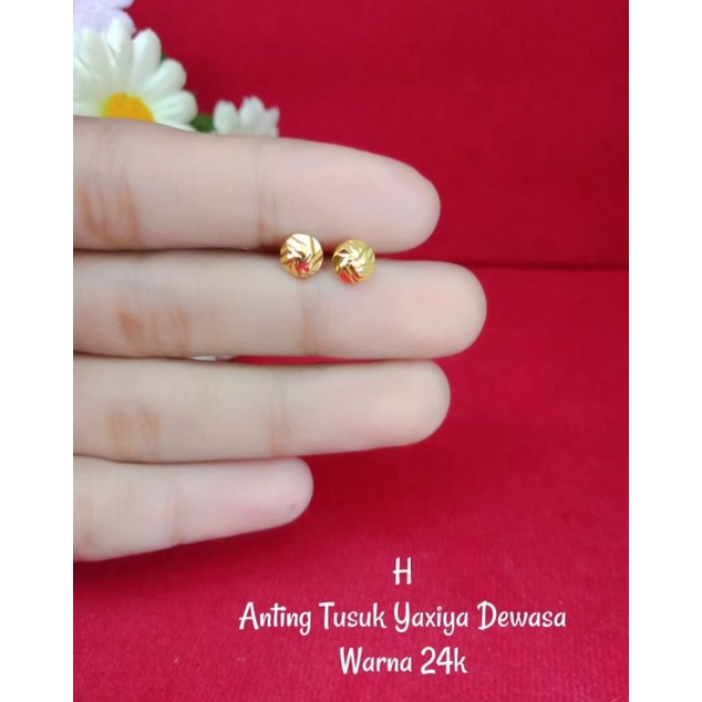 anting tusuk sahang lapis emas 24k